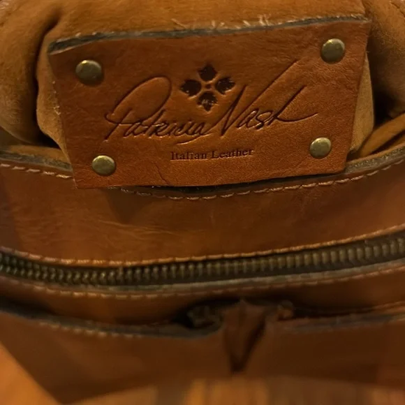 Patricia Nash - Elegant Tan Studded Crossbody Bag - Picture 3 of 4